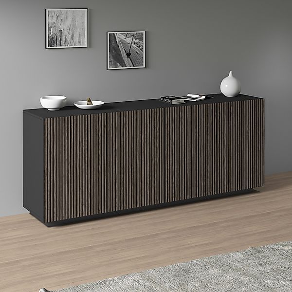 INOSIGN Sideboard "Vega Sideboard,Kommode,200 cm" mit 4 Türen,Fronten mit R günstig online kaufen