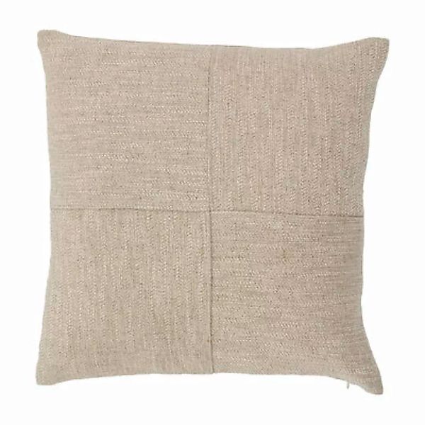 Kissen Afra textil beige / Baumwolle - 40 x 40 cm - Bloomingville - Beige günstig online kaufen