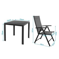 TLGREEN Gartenlounge-Set Gartenmöbel-Set,Balkonmöbel-Set,Aluminium-Sitzgrup günstig online kaufen