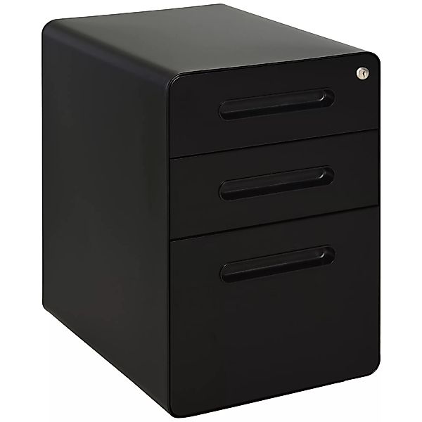 Vinsetto Rollcontainer  Aktenschrank Bürocontainer mit 3 Schubladen, Stahl, günstig online kaufen