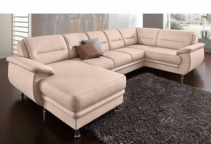 sit&more Wohnlandschaft "Mailand U-Form, B: 312 cm" optional Bettfunktion günstig online kaufen