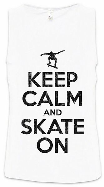 Urban Backwoods Tanktop Keep Calm And Skate On Ärmelloses T-Shirt Skateboar günstig online kaufen