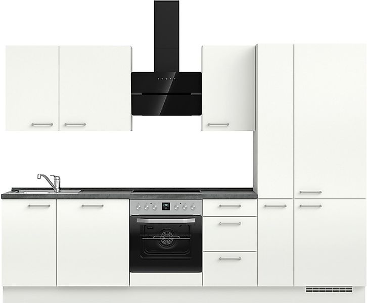 nobilia® Küchenzeile »"Laser II", Ausrichtung wählbar, Breite 300 cm« vormo günstig online kaufen