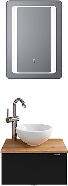 Saphir Badmöbel-Set "Serie 6915" 4 Stk. tlg. Gäste-Bad, 51 cm breit, mit LE günstig online kaufen