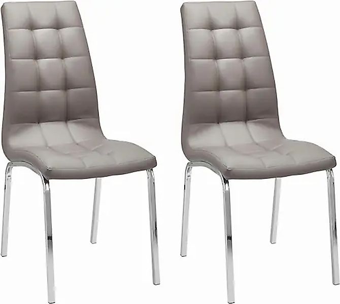 INOSIGN 4-Fußstuhl »Lila« (Set) 2 Stk. Kunstleder (2 Stück) Bezug in Kunstl günstig online kaufen