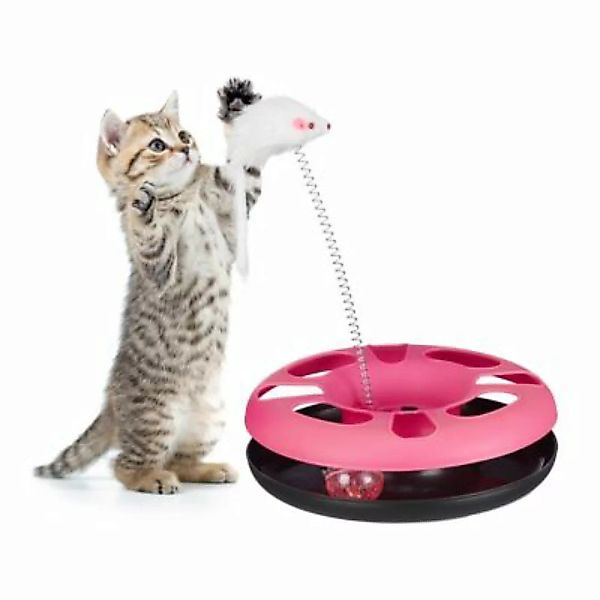 relaxdays Katzenspielzeug mit Maus pink günstig online kaufen