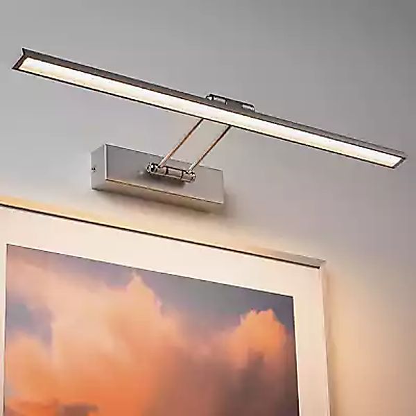 Paulmann "Galeria LED Bilderleuchte Beam 2700K 580lm 230V 8W Nickel gebürst günstig online kaufen