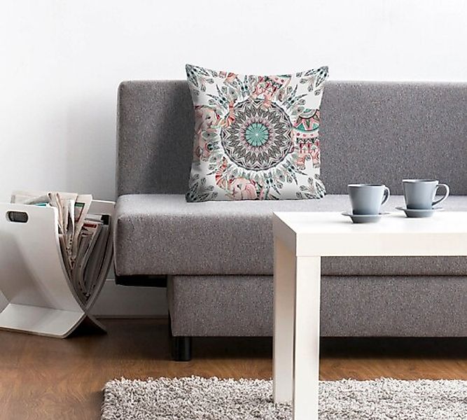 queence Dekokissen »Luca«, Kissenhülle,Mandala Muster,Abstrakt,Geometrisch, günstig online kaufen