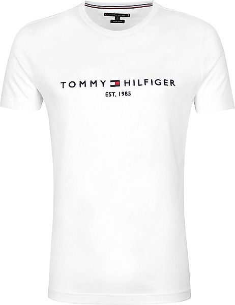 Tommy Hilfiger Logo T-Shirt Weiß - Größe L günstig online kaufen