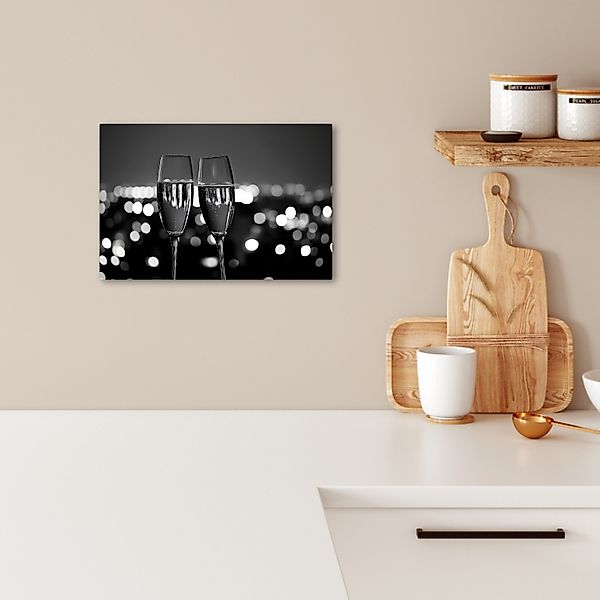 OneMillionCanvasses® Leinwandbild Seifenblasen - Prost - günstig online kaufen