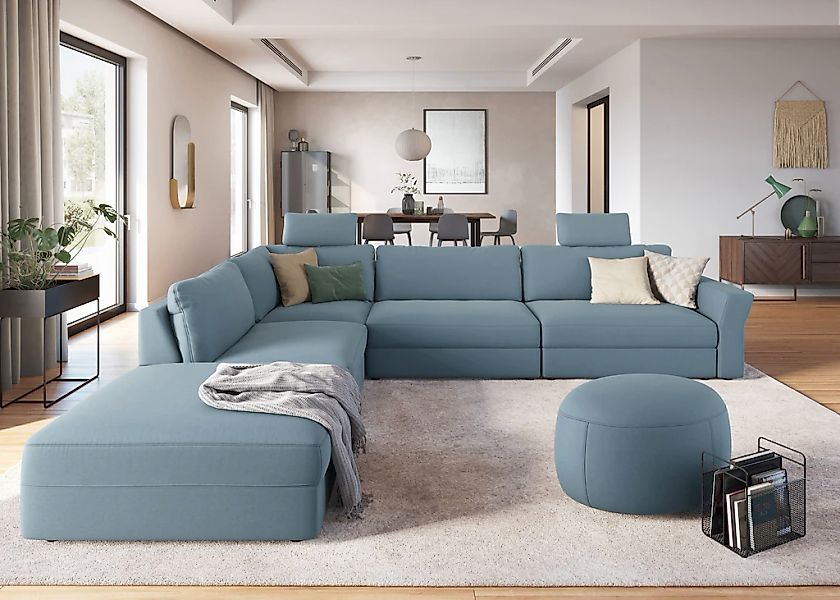 sit&more Ecksofa "Cadabra L-Form", Breite 356 cm, mit Sitztiefenverstellung günstig online kaufen