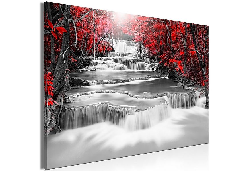 Artgeist Wandbild Cascade of Thoughts (1 Part) Wide Red günstig online kaufen