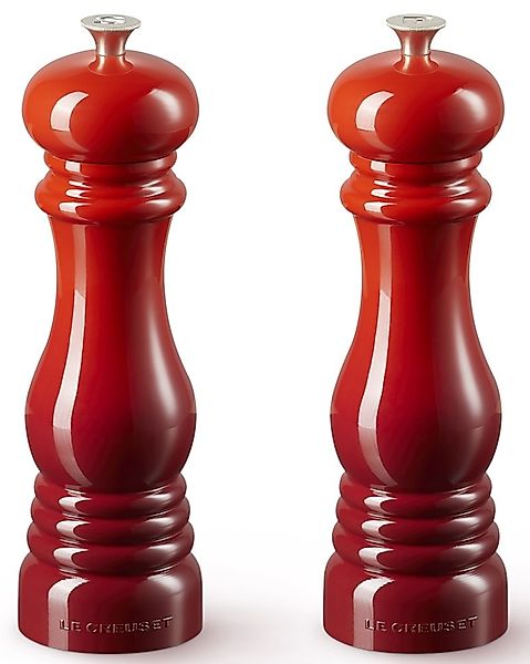 Le Creuset Mühlen Set Kirschrot Salz- & Pfeffermühle 21cm günstig online kaufen