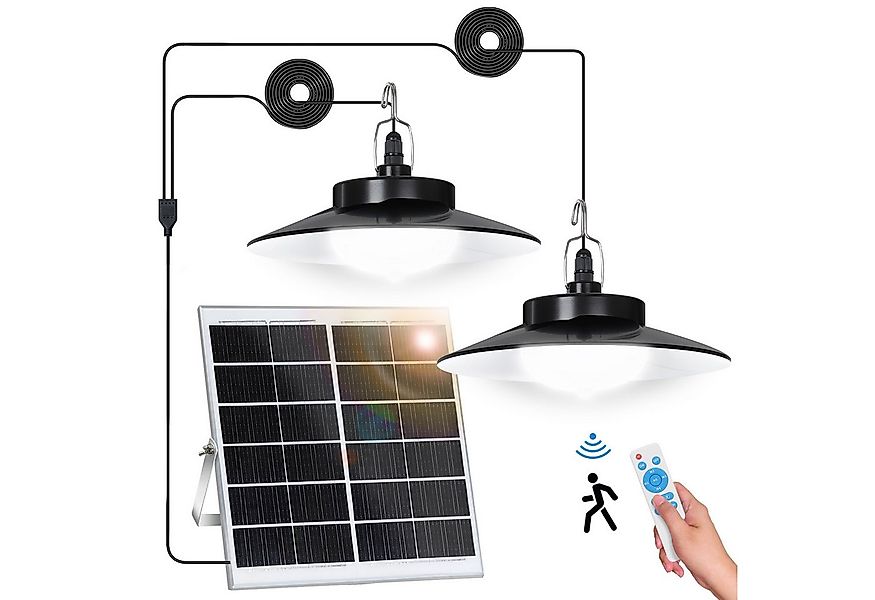 MUPOO LED Solarleuchte Solar Pendelleuchten mit Bewegungssensor Außen,mit 1 günstig online kaufen
