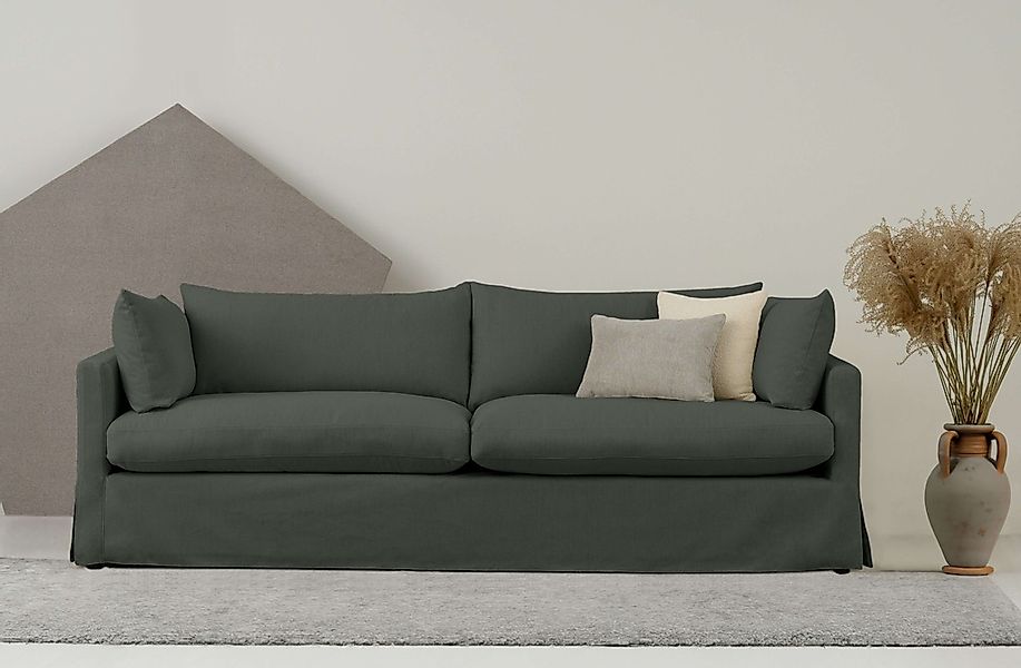 OTTO home 3-Sitzer "Joucas, Hussensofa, Breite 244 cm" extra tiefe Sitzfläc günstig online kaufen