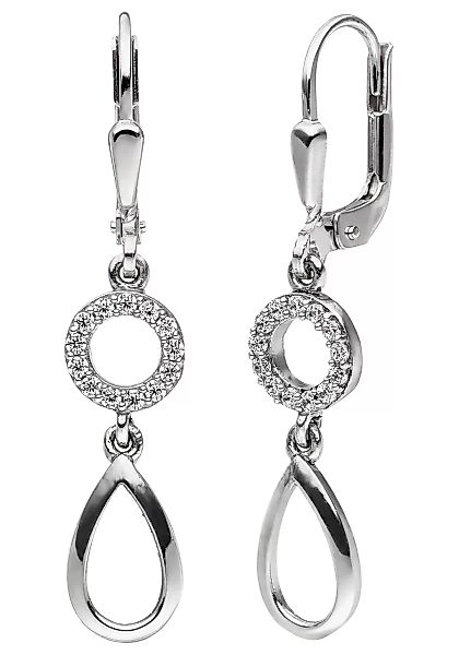 JOBO Paar Ohrhänger, 925 Silber mit Zirkonia günstig online kaufen