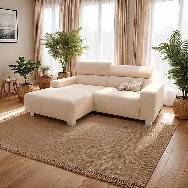 DOMO collection Ecksofa "100030 inkl. Kopfteilverstellung, guter Sitzkomfor günstig online kaufen