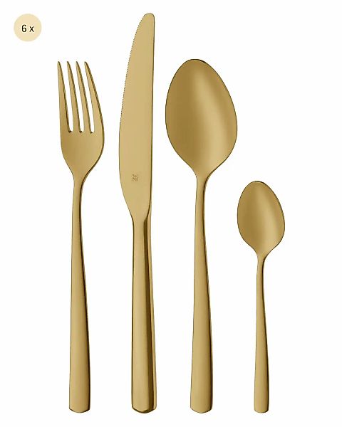 WMF Besteck-Set "Boston in edler Optik, ergonomische Haptik, Messer mit Wel günstig online kaufen