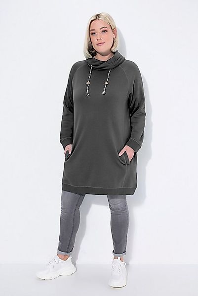 Ulla Popken Jerseykleid Sweatkleid Stehkragen Langarm Taschen günstig online kaufen