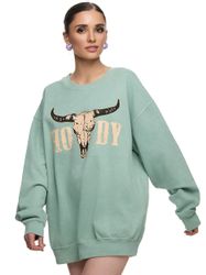 Worldclassca Sweatshirt Worldclassca Oversized Sweatshirt Print günstig online kaufen