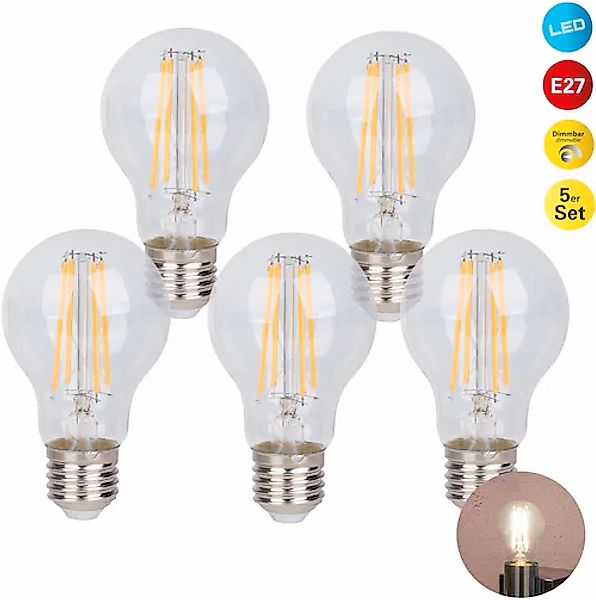 näve LED-Leuchtmittel »Daffy«, E27, 5 St., Warmweiß, 5er Set günstig online kaufen