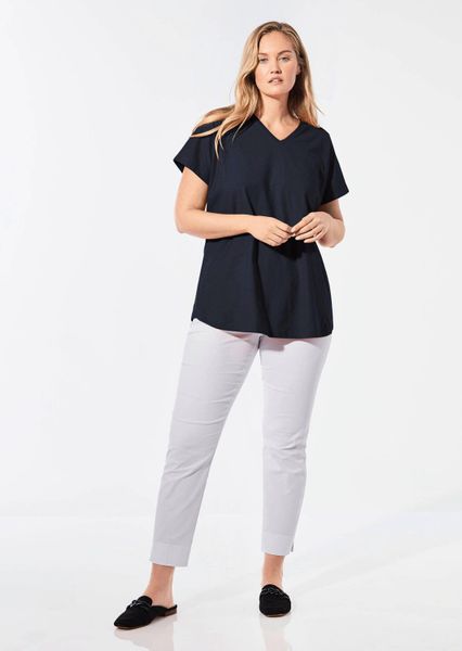GOLDNER T-Shirt Shirt mit V-Ausschnitt (CURVY, günstig online kaufen