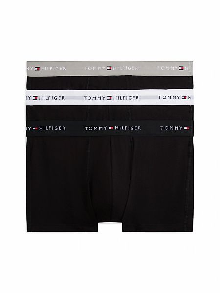 Tommy Hilfiger Underwear "TRUNK 3 PACK" 3 Stk. mit kontrastfarbenem Logobun günstig online kaufen