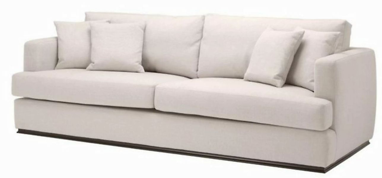 Casa Padrino Sofa Wohnzimmer Sofa Naturfarbig 234 x 103 x H. 86 cm - Luxus günstig online kaufen