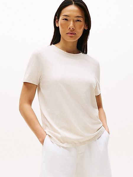 Tommy Hilfiger Kurzarmshirt REG CORP LOGO C-NK mit Logoschriftzug und Stick günstig online kaufen