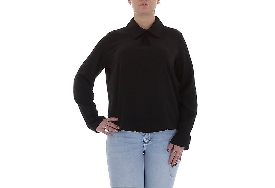 Ital-Design Langarmbluse Damen Elegant (85915898) Bluse in Schwarz günstig online kaufen