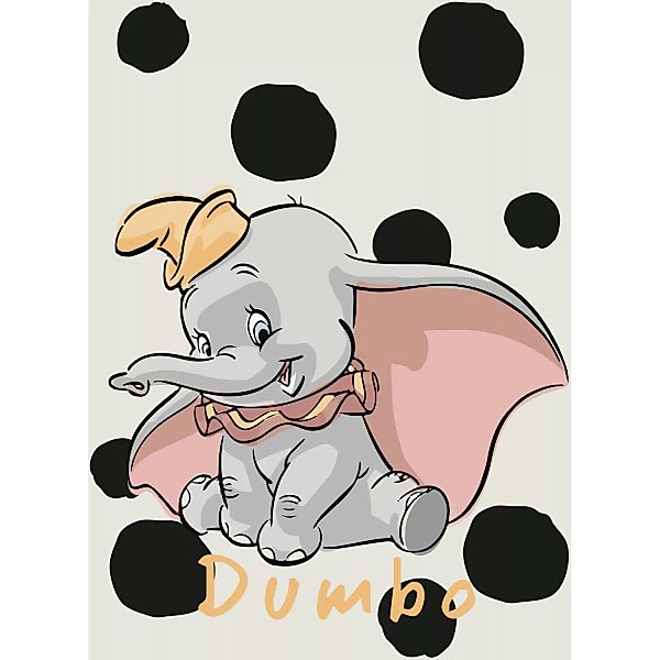 Komar Bild »Dumbo Dots«, Disney, (1 St.), Wandbild zur Dekoration im Kinder günstig online kaufen