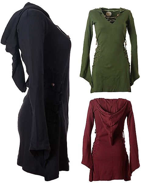 Vishes Zipfelkleid Elfenkleid mit Zipfelkapuze Bändern günstig online kaufen
