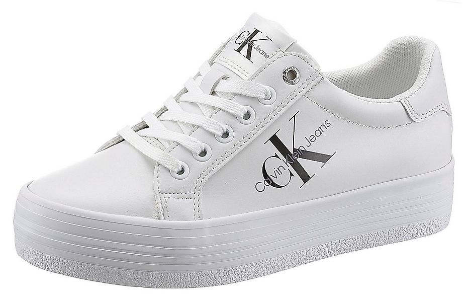 Calvin Klein Jeans VULC FLATFORM LACEUP LOW LTH Plateausneaker weicher Scha günstig online kaufen