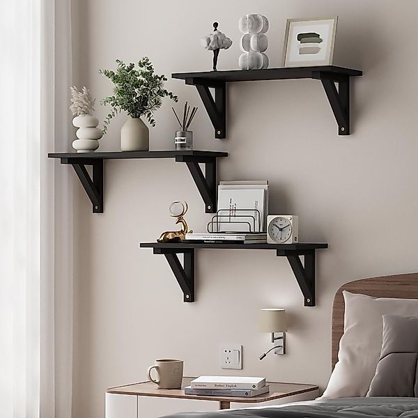 Holz Lichter Wandregal Schweberegal, Küchenregal, Badregal, günstig online kaufen