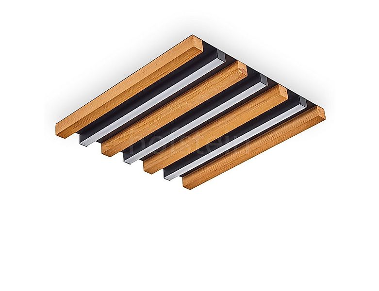 hofstein Deckenleuchte moderne Deckenlampe aus Metall/Holz/Kunststoff in Sc günstig online kaufen