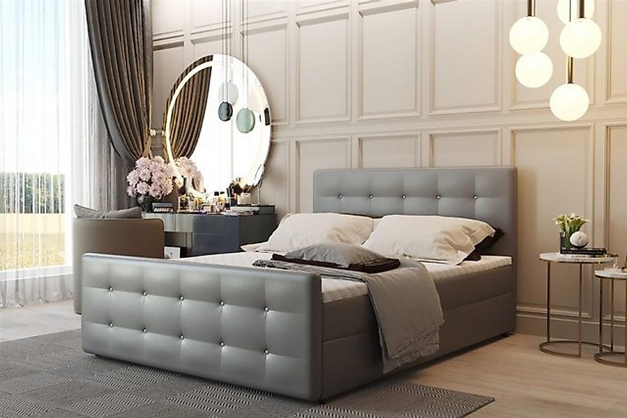 Fun Möbel Boxspringbett Boxspringbett Schlafzimmerbett CARLOS Überlänge in günstig online kaufen