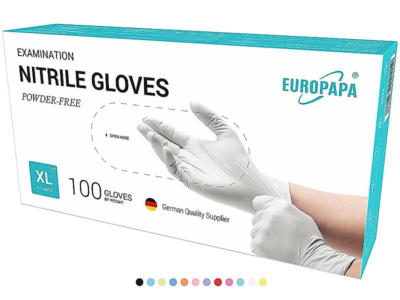 EUROPAPA Nitril-Handschuhe Medical Einmalhandschuhe Untersuchungshandschuhe günstig online kaufen