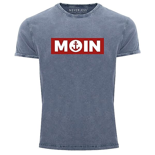 Neverless Print-Shirt Herren Vintage Shirt Moin günstig online kaufen
