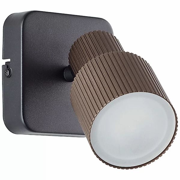 LED Wandleuchte Cadiz in Bronze und Schwarz-matt 5W 350lm GU10 günstig online kaufen