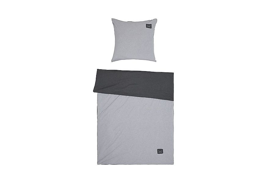 Sansibar Sylt Wendebettwäsche Bettwäsche "Jersey Melange" mit modernem Logo günstig online kaufen