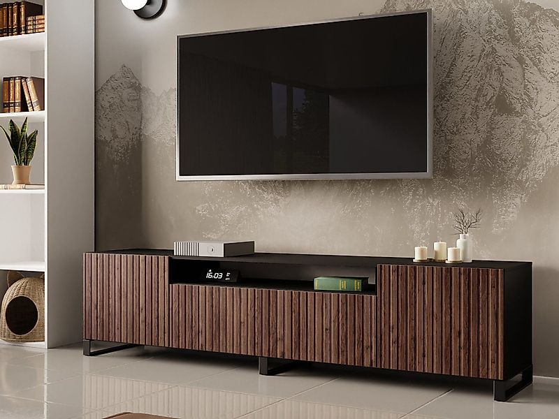 Beautysofa TV-Schrank Modernes RTV-Kabinett mit gefrästen günstig online kaufen