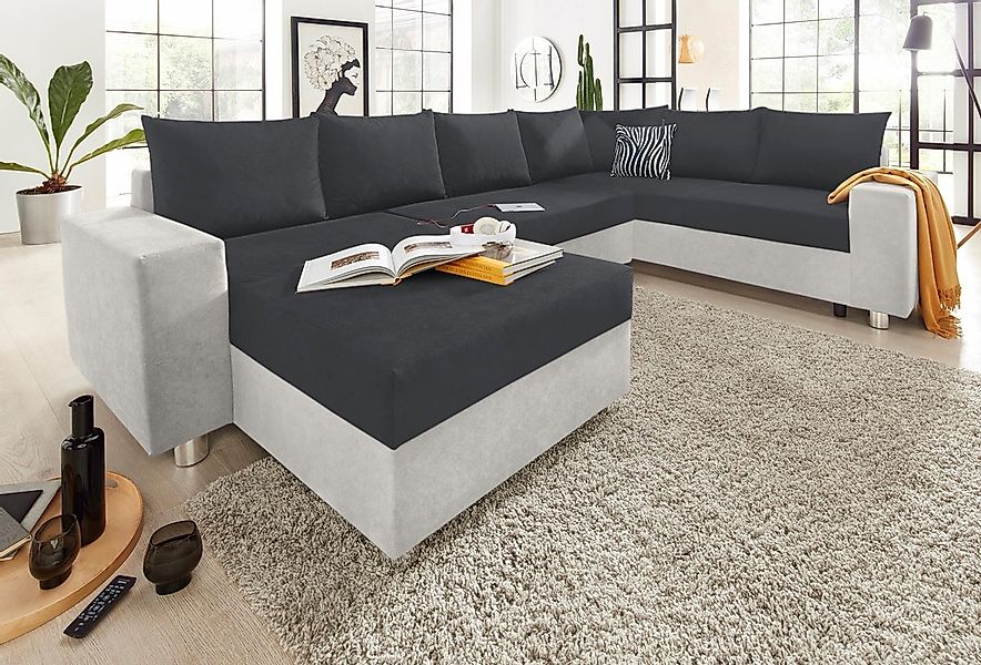 COLLECTION AB Wohnlandschaft "Paris U-Form" mit Federkern, wahlweise mit Be günstig online kaufen