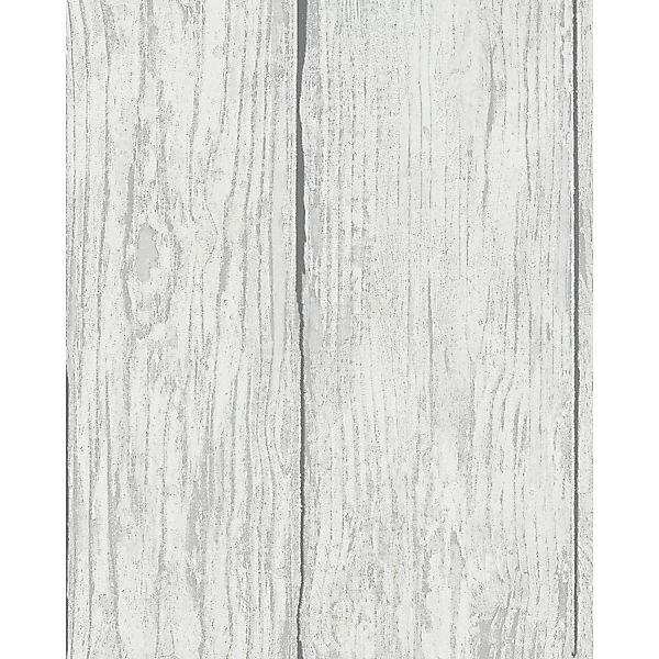Marburg Vliestapete Holzoptik Weiß-Grau 10,05 m x 0,53 m FSC® günstig online kaufen