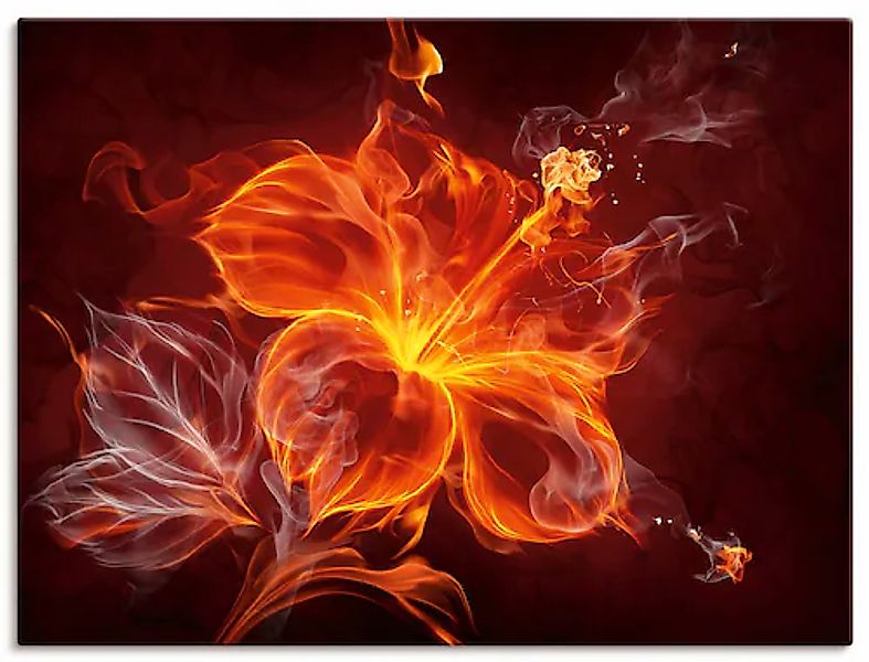 Artland Wandbild »Feuerblume« 1 Stk. tlg. als Leinwandbild, Poster, Wandauf günstig online kaufen