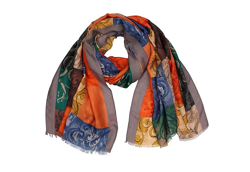 MIRROSI Modeschal Weich XXL ca.90x180cm Schal Bunt Bohemian Muster, (Neue K günstig online kaufen