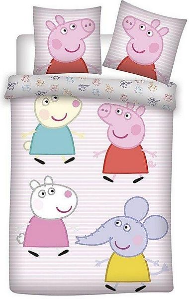 Peppa Pig Kinderbettwäsche Wutz Schwein Kinder günstig online kaufen