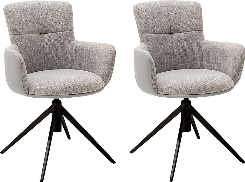MCA furniture Esszimmerstuhl »Mecana«, (Set), 2 St., 2er Set Materialmix, S günstig online kaufen