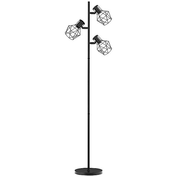 HOMCOM Stehleuchte, Stehlampe mit 3 E27 Fassungen, 40 W Standlampe mit 3 Ve günstig online kaufen