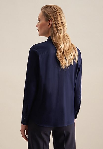 seidensticker Hemdbluse "Schwarze Rose", Langarm Kragen Uni günstig online kaufen