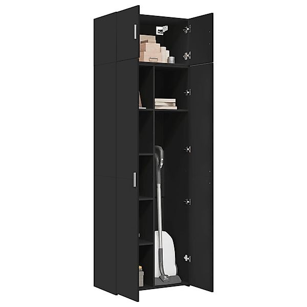 vidaXL Sideboard Hochschrank Schwarz 70x42,5x225 cm günstig online kaufen